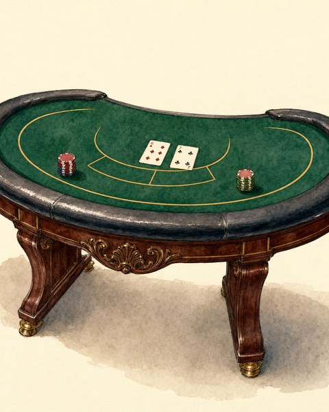 Baccarat table